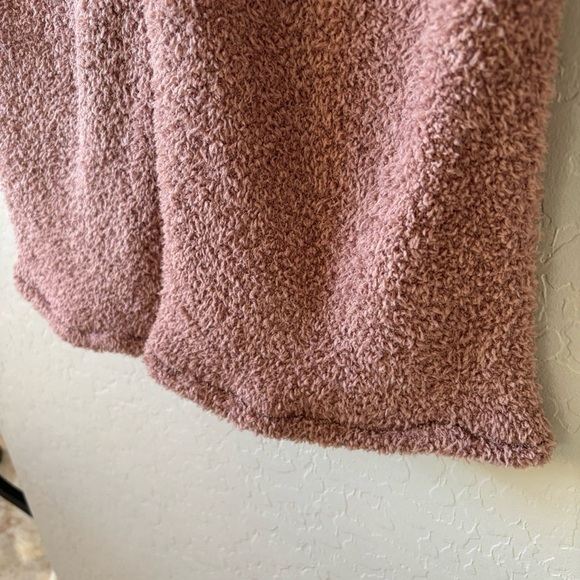 SKIMS Tan Brown Fuzzy Knit Soft Comfy Elastic Waist Wide Leg Lounge Pants XXS/XS - Picture 4 of 7